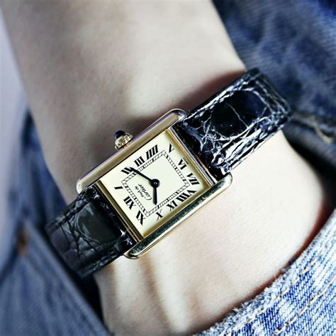 cartier tank watch women's vintage.